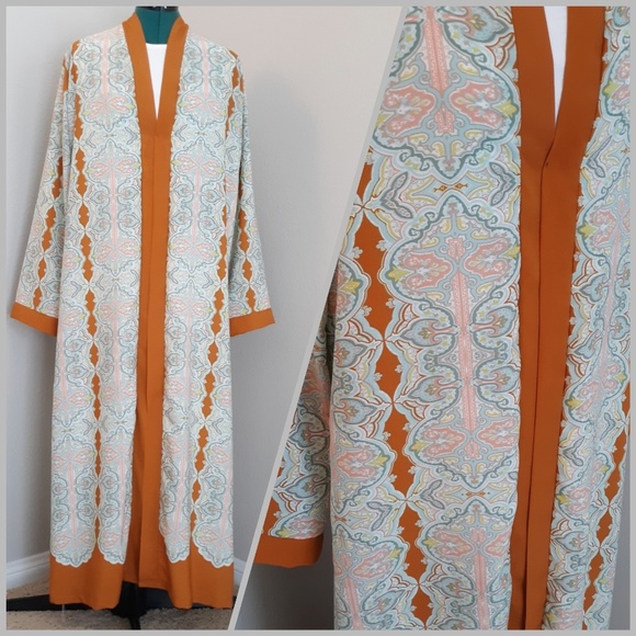 handmade Sweaters - Abaya cardigan with beautiful pattern